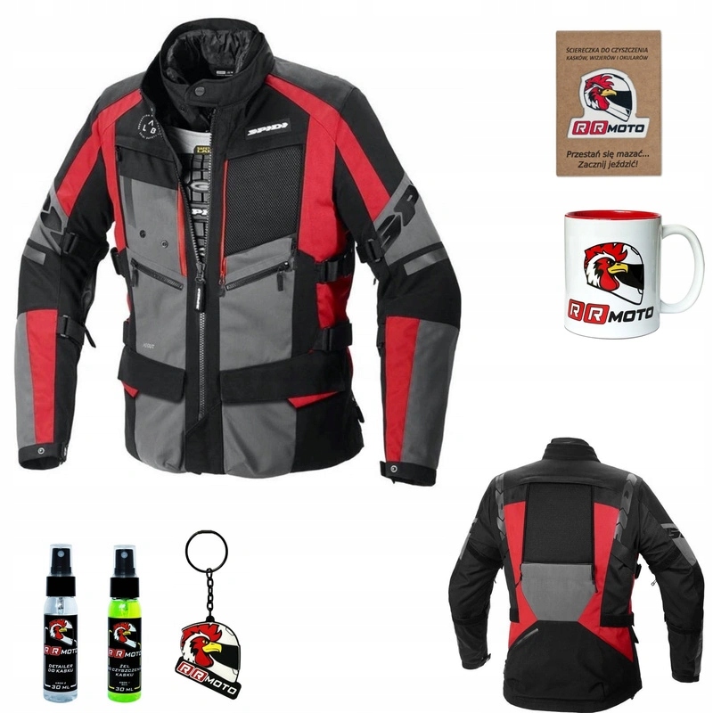 Textilná motocyklová bunda Spidi 4 Season Evo Red červená Darčeky