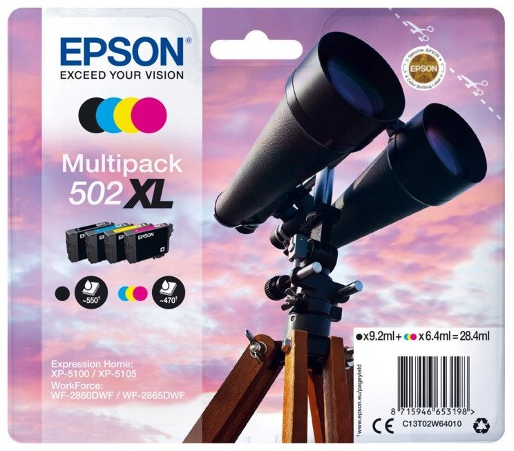 Epson inkoustové náplně Multipack XL/ C13T02W64010/ 4 barvy