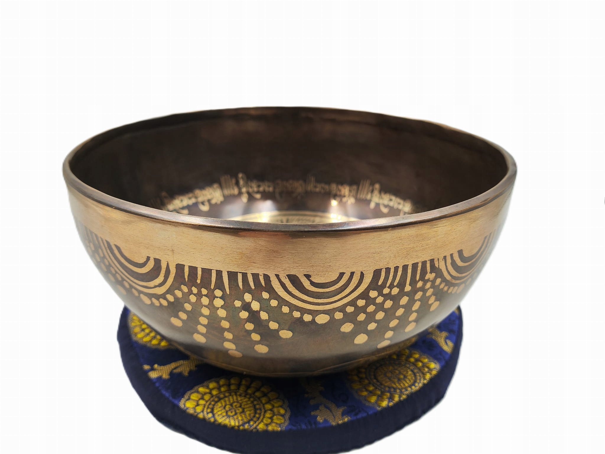 Zvuková mísa se symbolem Květu života 21 cm