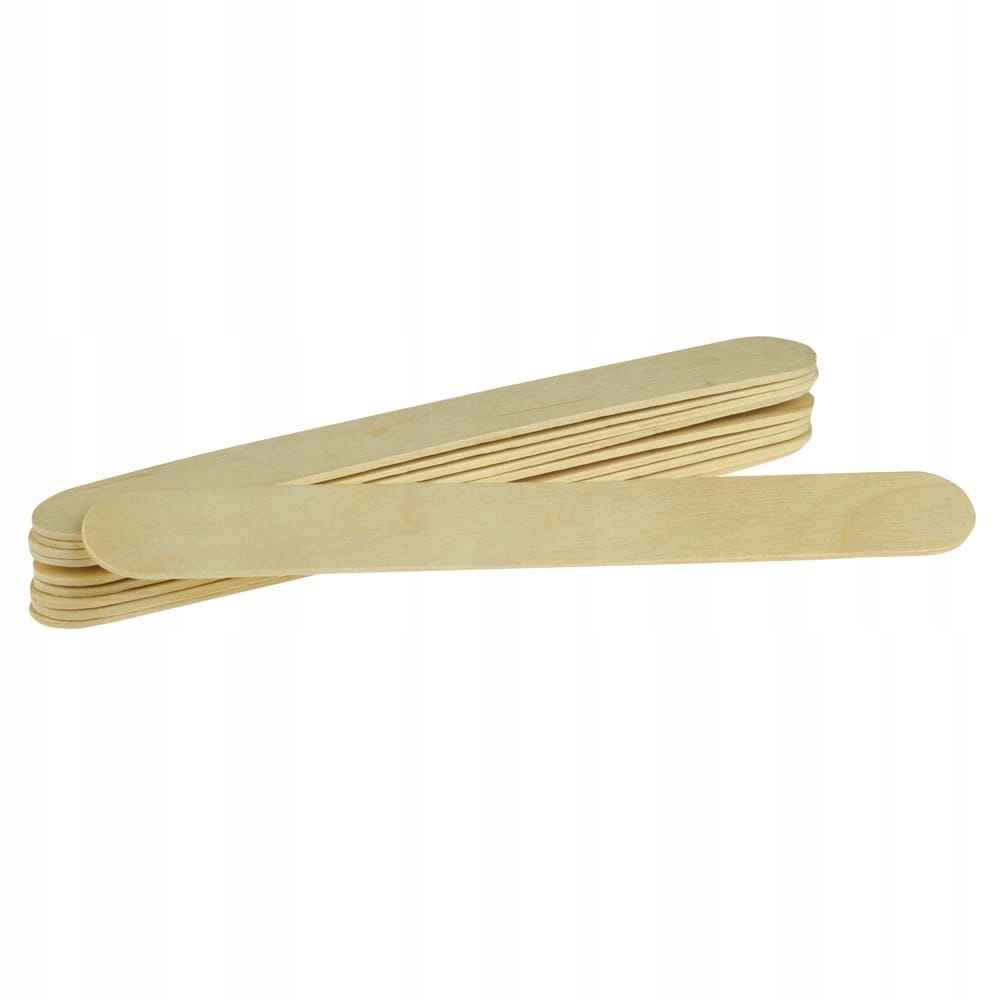 100 SZAPTUŁKI PATYCZKI DO WOSKU DEPILACJI SZEROKIE Kod producenta SLN-001