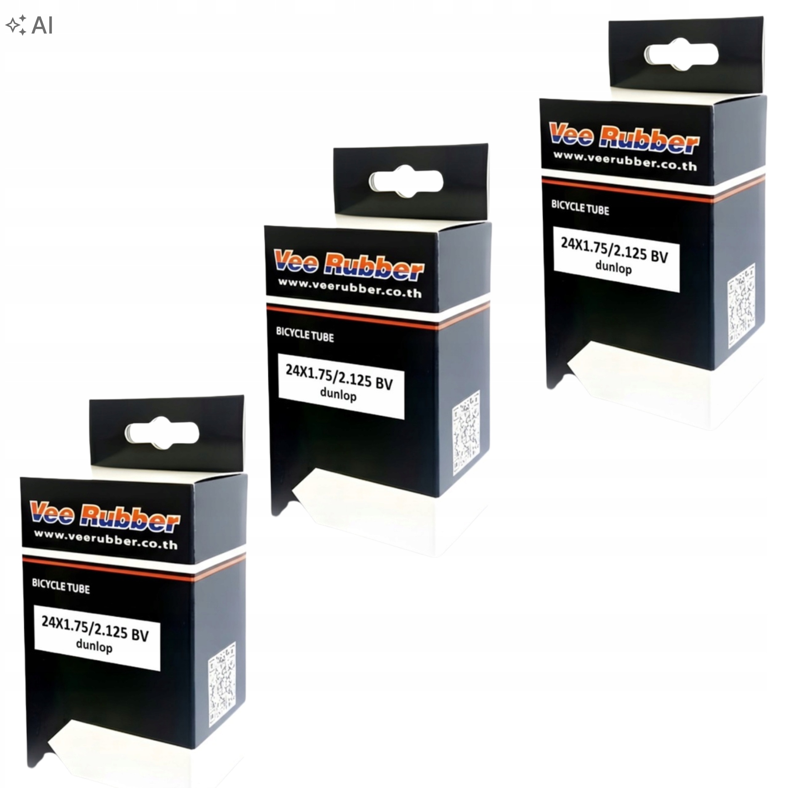 Dętka rowerowa 24x1.75-2.125 DV Dunlop Vee Rubber butyl trwała