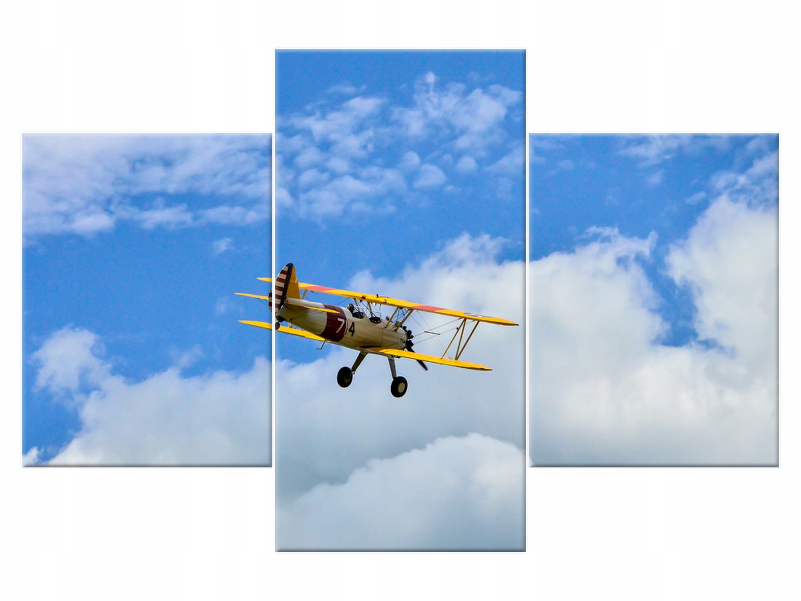 

Obraz 90x60 Pejzaż Dwupłatowiec Samolot Płótno