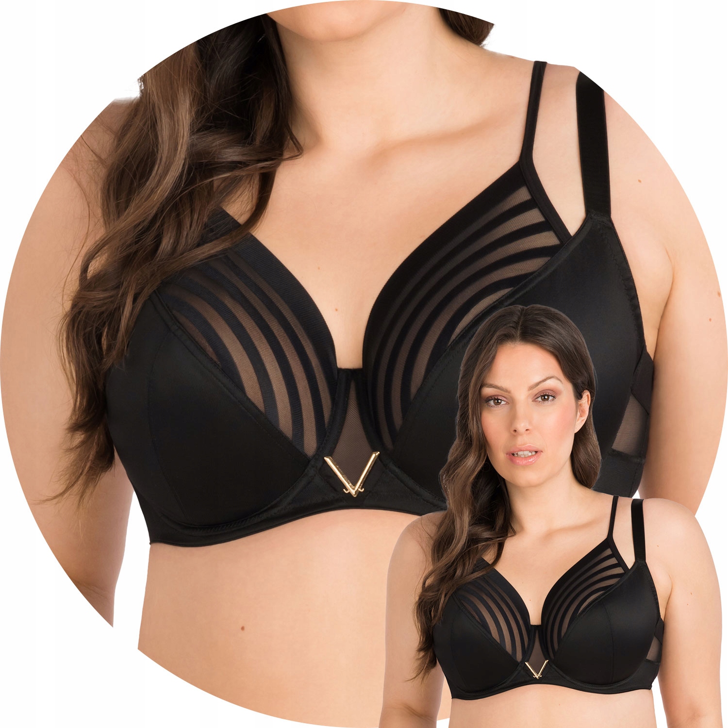 Podprsenka Měkká Soft Gorsenia K810 Yoko černá 100C