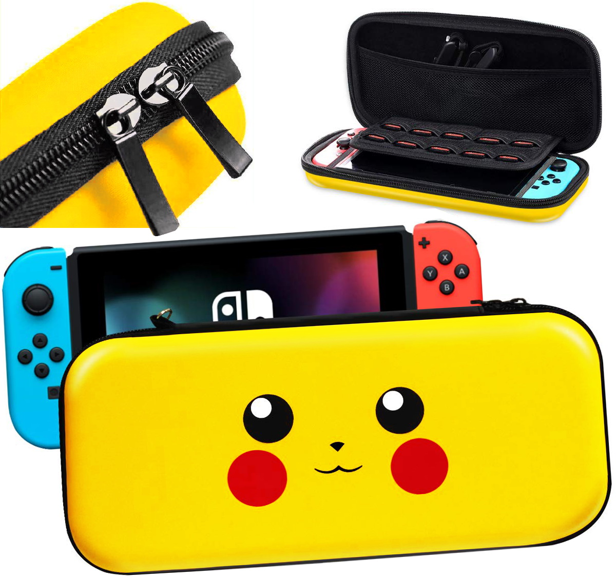 Etui case pokrowiec futerał do Nintendo Switch i Nintendo Switch OLED  HAC-001 HAC-001-01 HEG-001, biały zamek () - Vortex