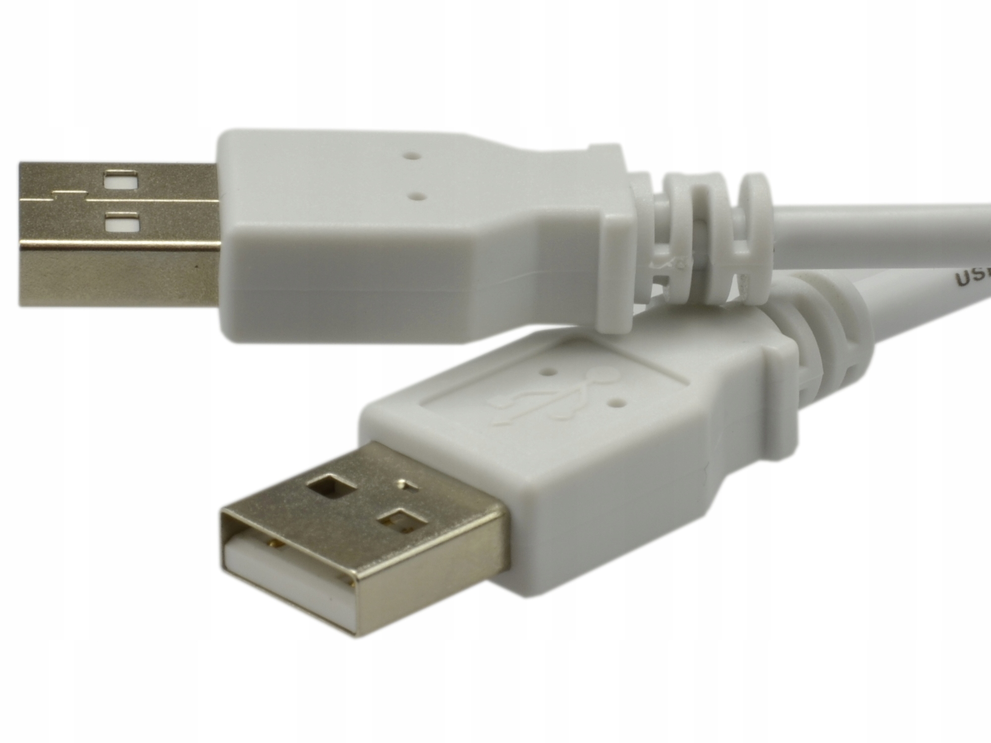Kabel przewód USB 2.0 wtyk A męsko - męski 3m Długość kabla 3 m