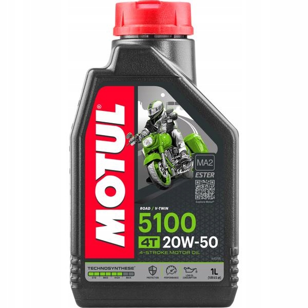 

Motul 5100 4T 20W50 Semisynthetic Jaso MA2 1L
