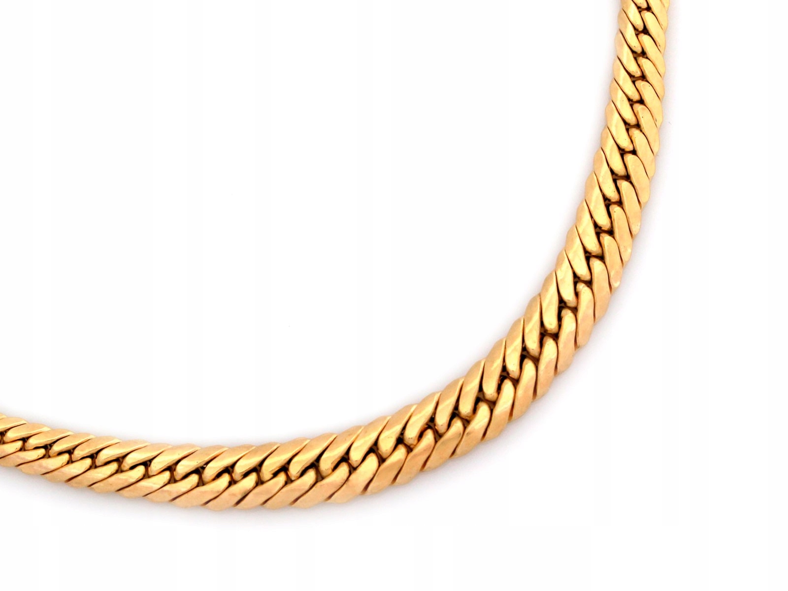 Náhrdelník zlatý 585 široký pancíř elegantní 45 cm na Valentýna 7.36 g