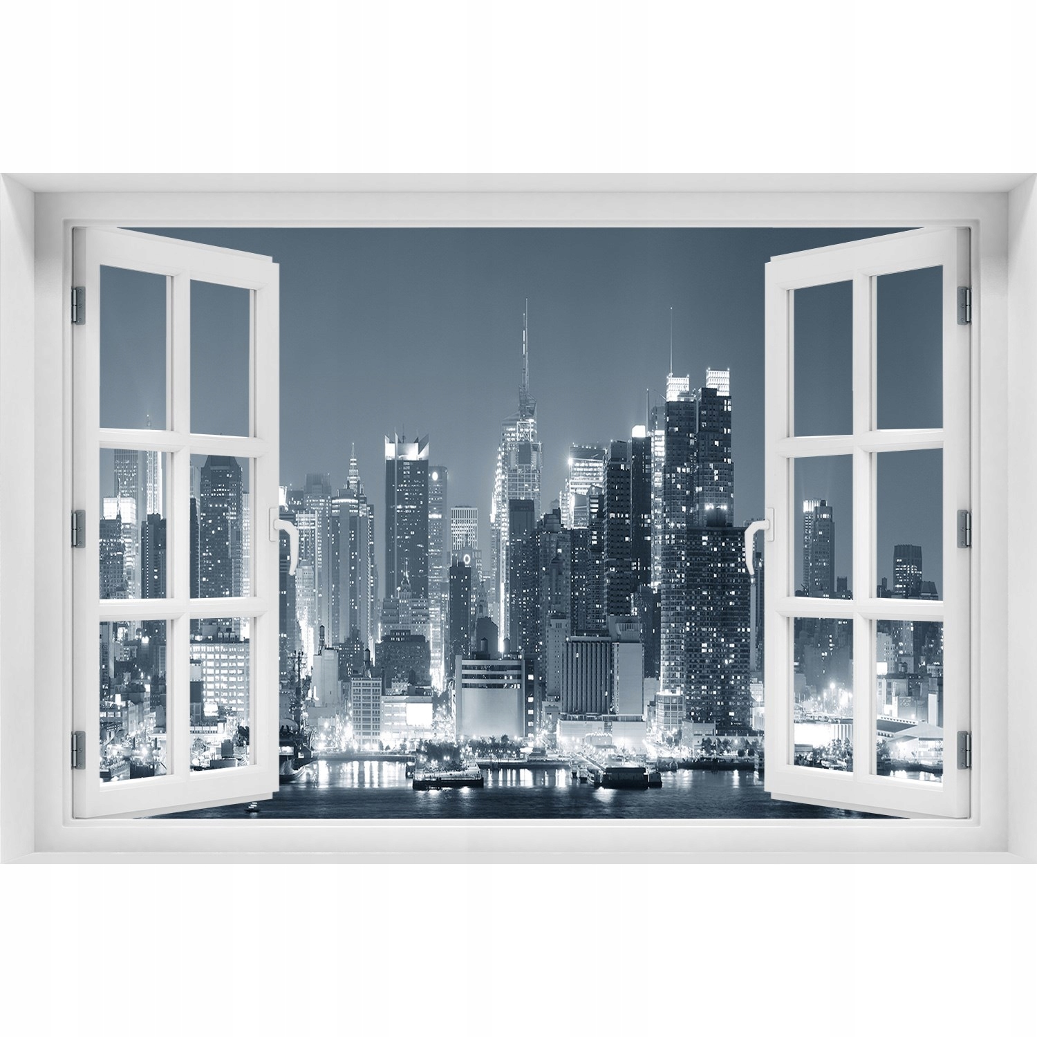 

Naklejka na ścianę 3D Okno Manhattan Nowy Jork