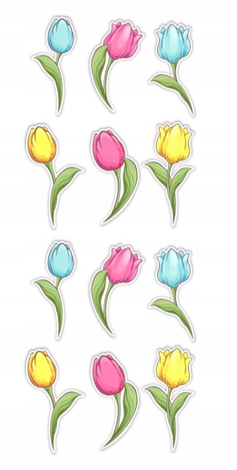

Dekoracja wiosenna Tulipany dwustronne