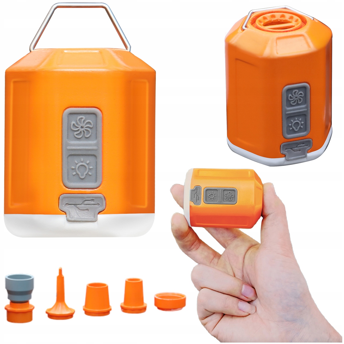 Giga Pump 4.0 Pumpa Pro Materca S Lampičkou 3V1 Usb-c