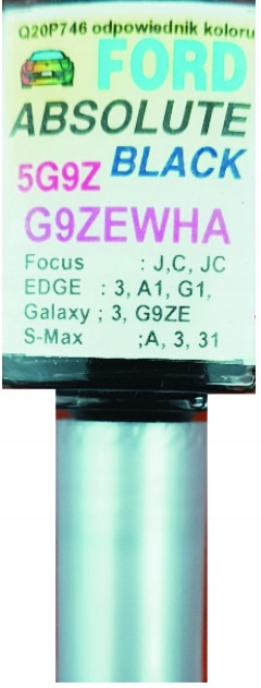 FORD SHADOW BLACK LAKIER SAMOCHODOWY ZAPRAWKA DO RYS 10 ML ARASYSTEM