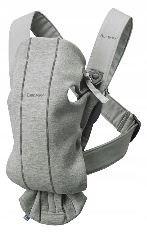Babybjorn Mini 3D Jersey Małe Nosidełko dla Dzieci Jasny Szary