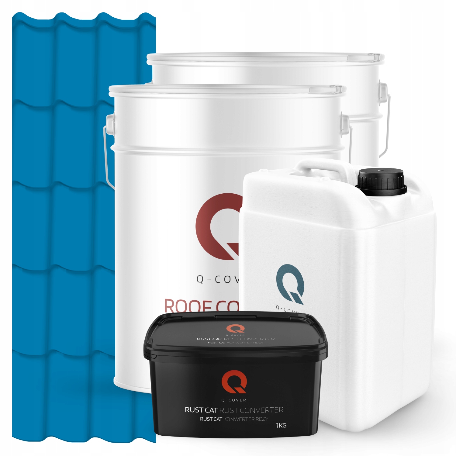 Farba Na Kovovú Strechu Modrá Sada Ral 5015 74 m2 Polomatná