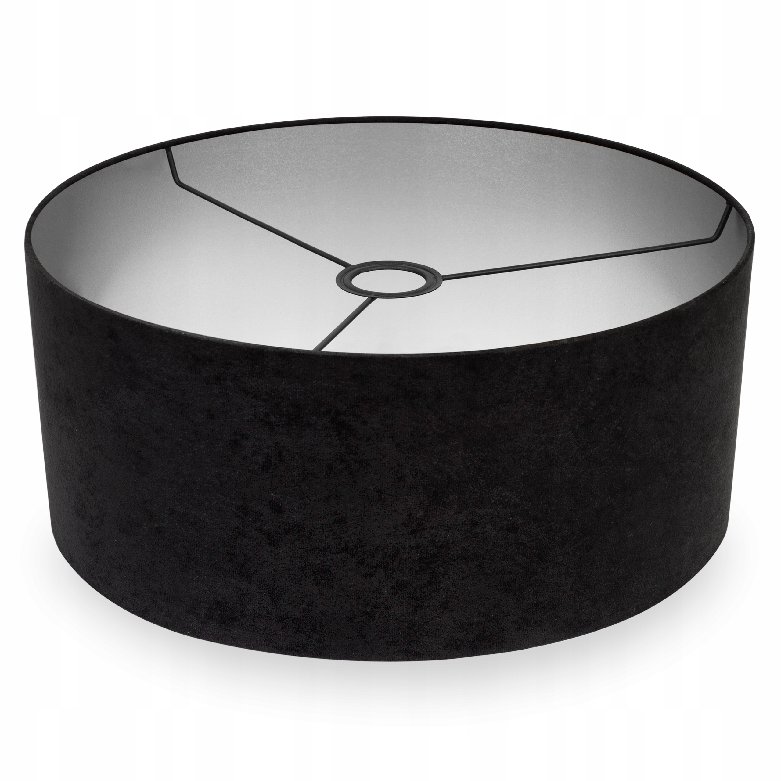 Moderní Stříbrné Stínítko Velur 44 cm