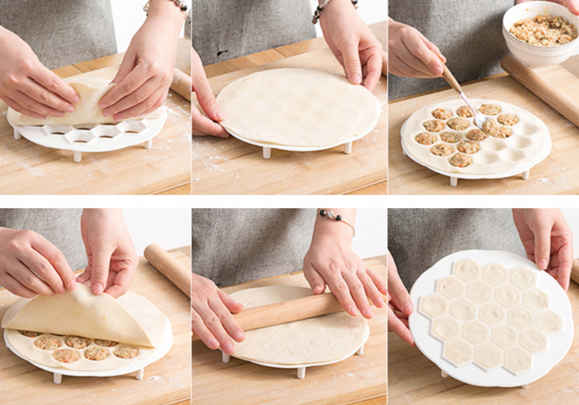 Pierożnica, forma do uszek 37 uszek Rodzaj inny