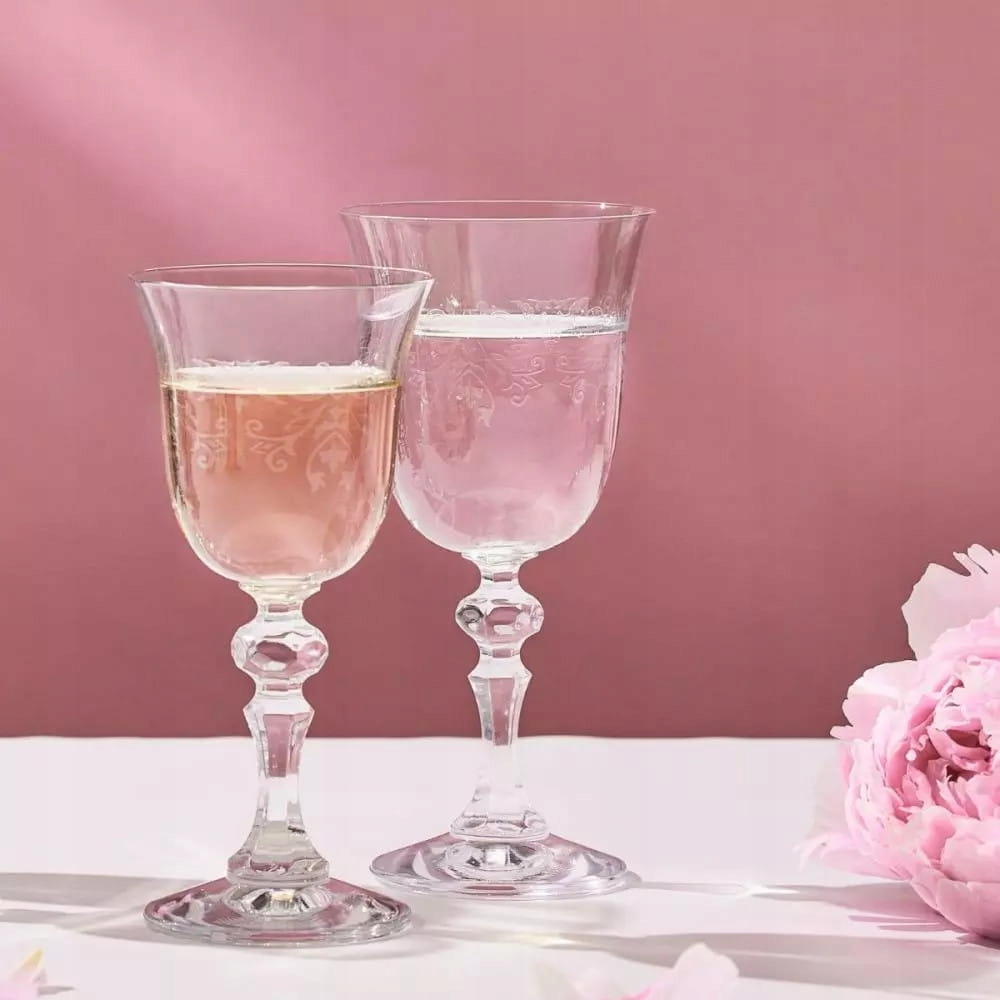 KIELISZKI DO WINA BIAŁEGO KRISTA DECO 150ml.KROSNO Marka Krosno