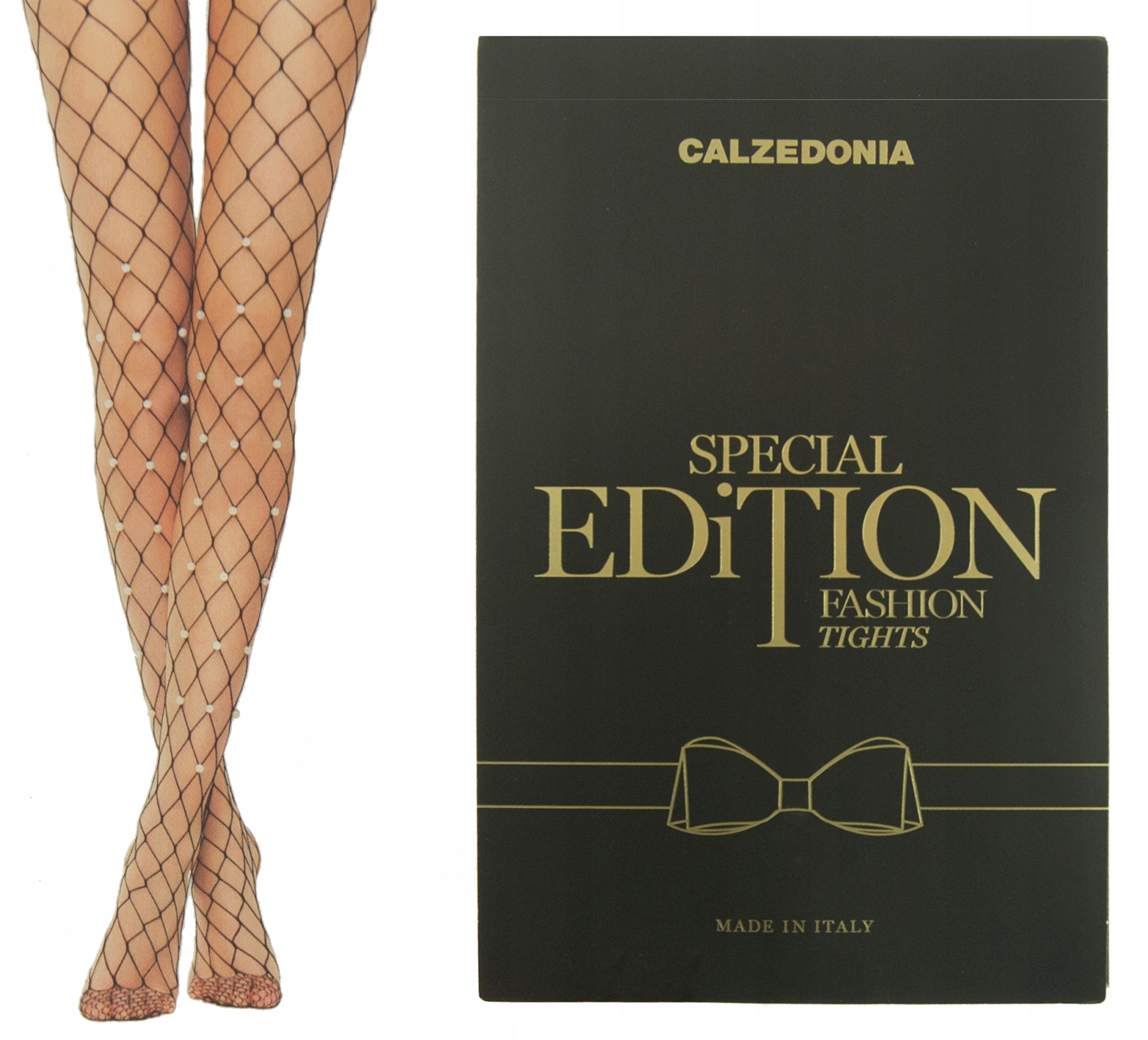 

Calzedonia rajstopy kabaretki perełki 3/4 M/L