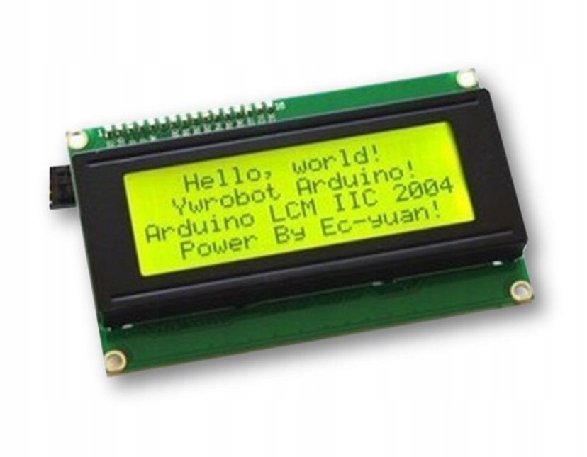 Wyświetlacz LCD 2004 4*20 I2C żółty HD44780