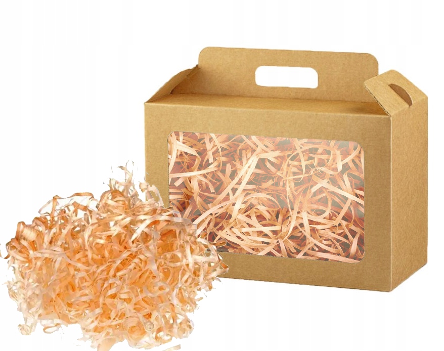 WEŁNA DRZEWNA WYPEŁNIACZ DO PREZENTÓW PUDEŁEK SIANKO ECO PRODUCENT 100G