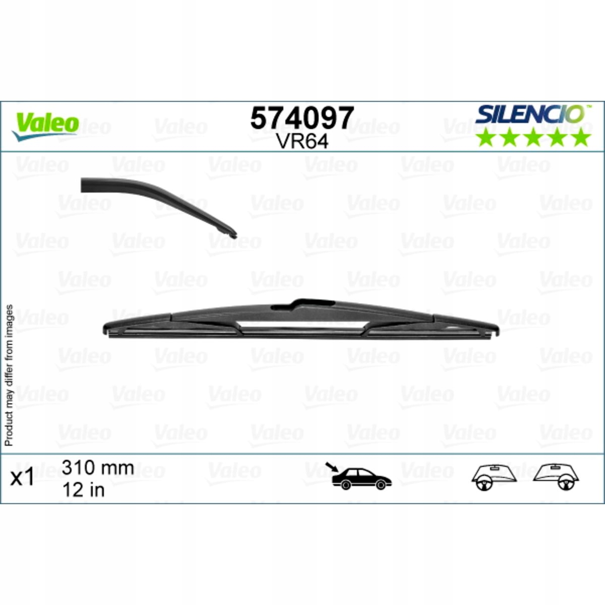 

Wycieraczka Tył Silencio 310mm Valeo VAL574097 szk