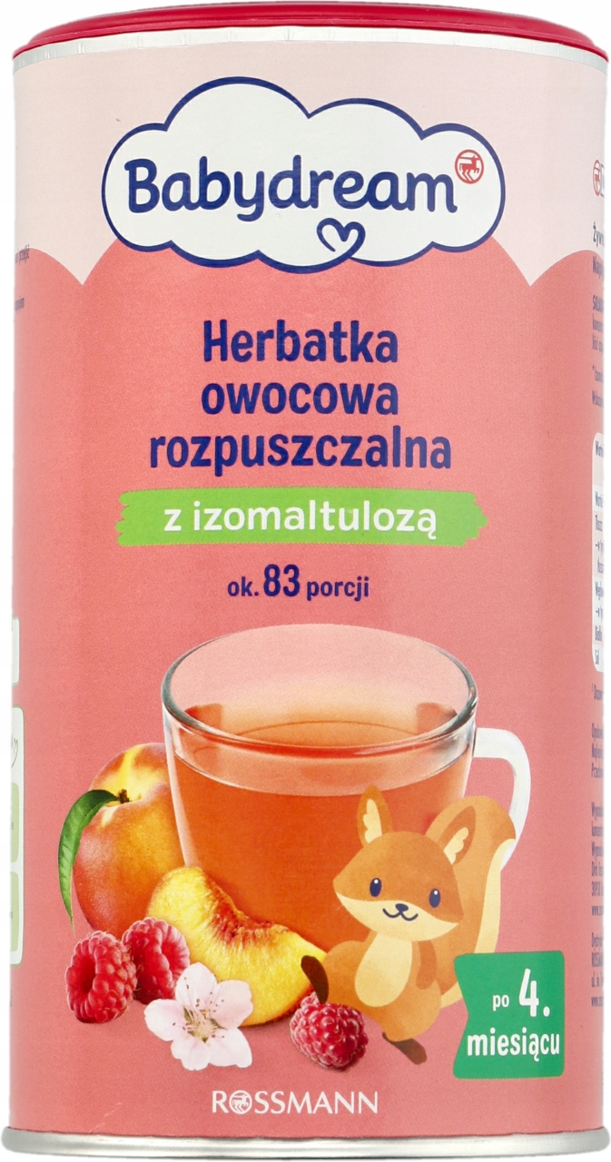 BABYDREAM HERBATKA INSTANT 4m+ OWOCOWA 2x190g Wyrób medyczny nie