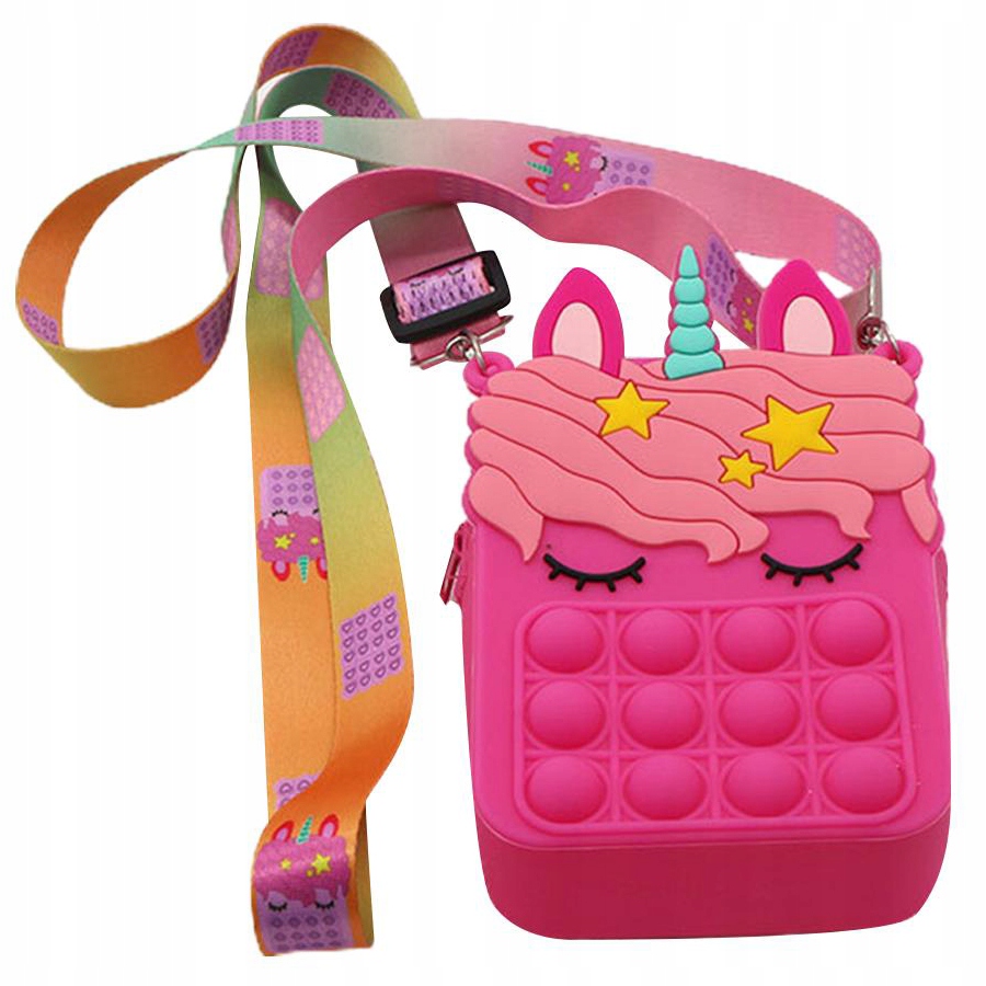 

Torebka Saszetka Push Bubble Pop It Jednorożec