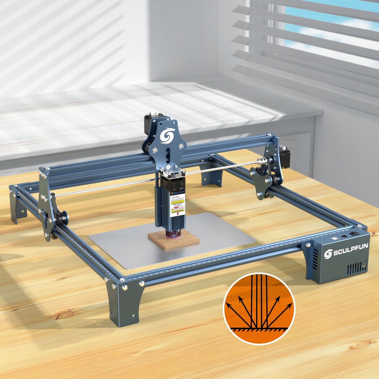 SCULPFUN S9 Standardowa grawerka 410x420mm PL Model S6 PRO