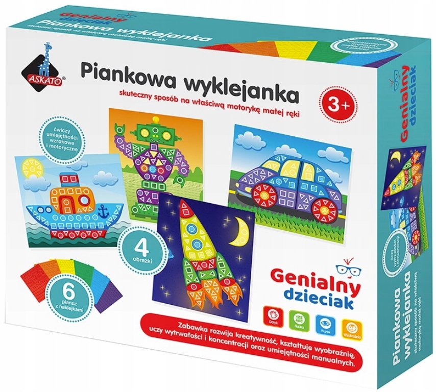 

Genialny dzieciak piankowa wyklejanka Mozaika