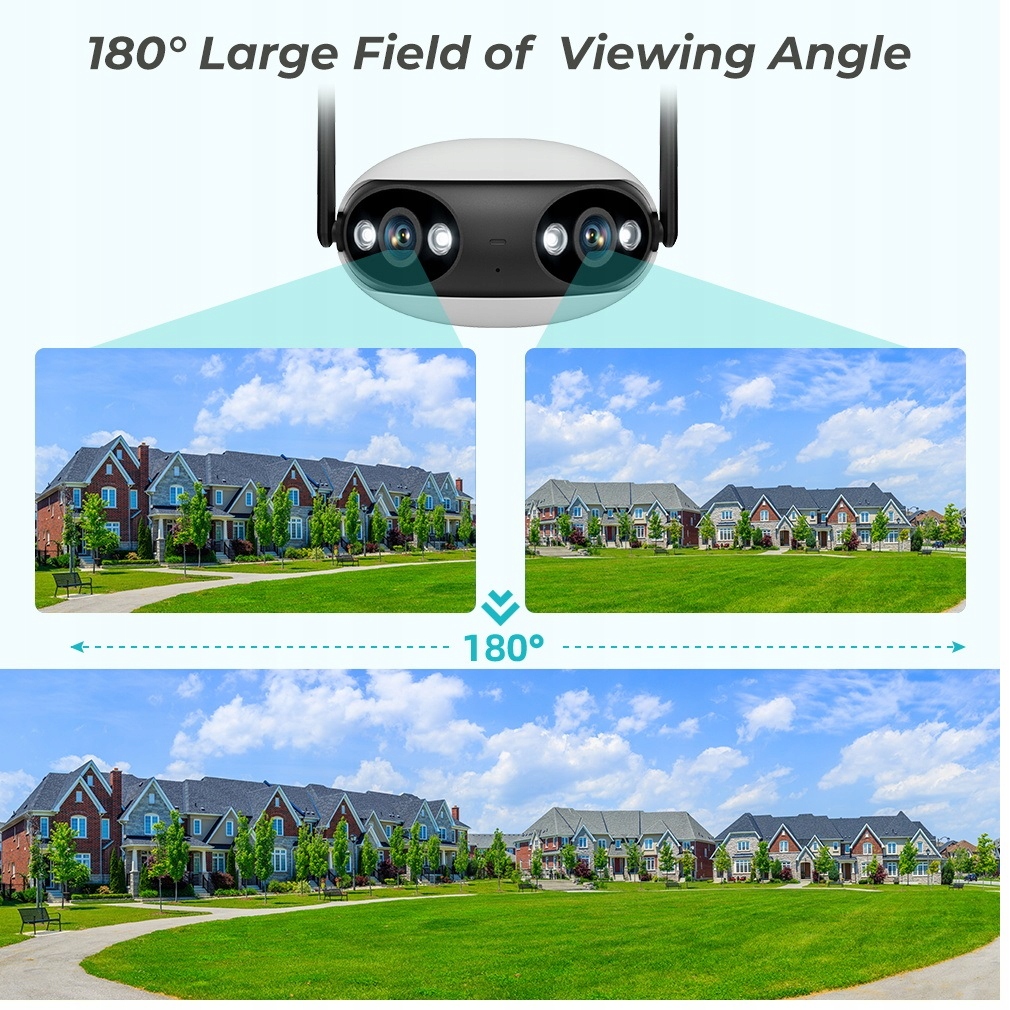 Kamera WIFI 4K 8MP panoramiczny kąt widzenia 180° Marka D-Link