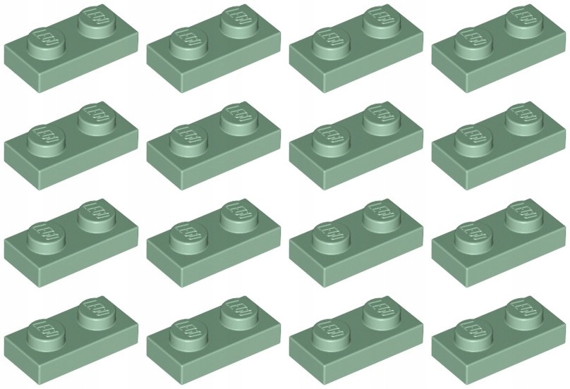 

Lego 3023 Płytka 1x2 sand green (6g) 16 szt.