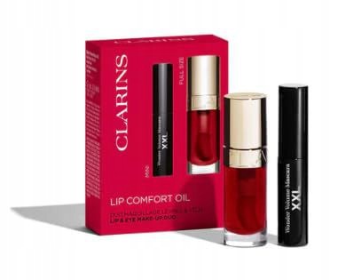 Clarins Set (lip Comfort Oil Teint 03 Cherry 7 ML Řasenka Wonder Volume XXL