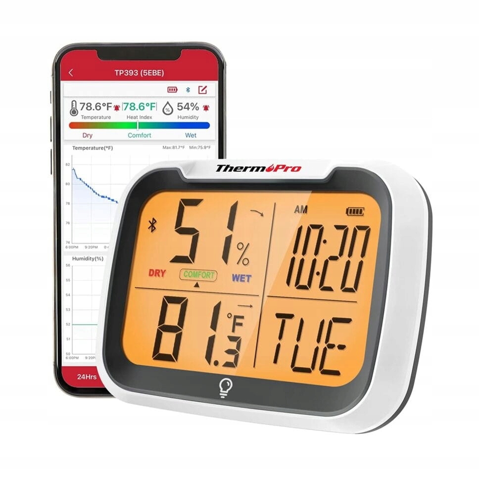 

Monitor temperatury i wilgotności ThermoPro TP-393