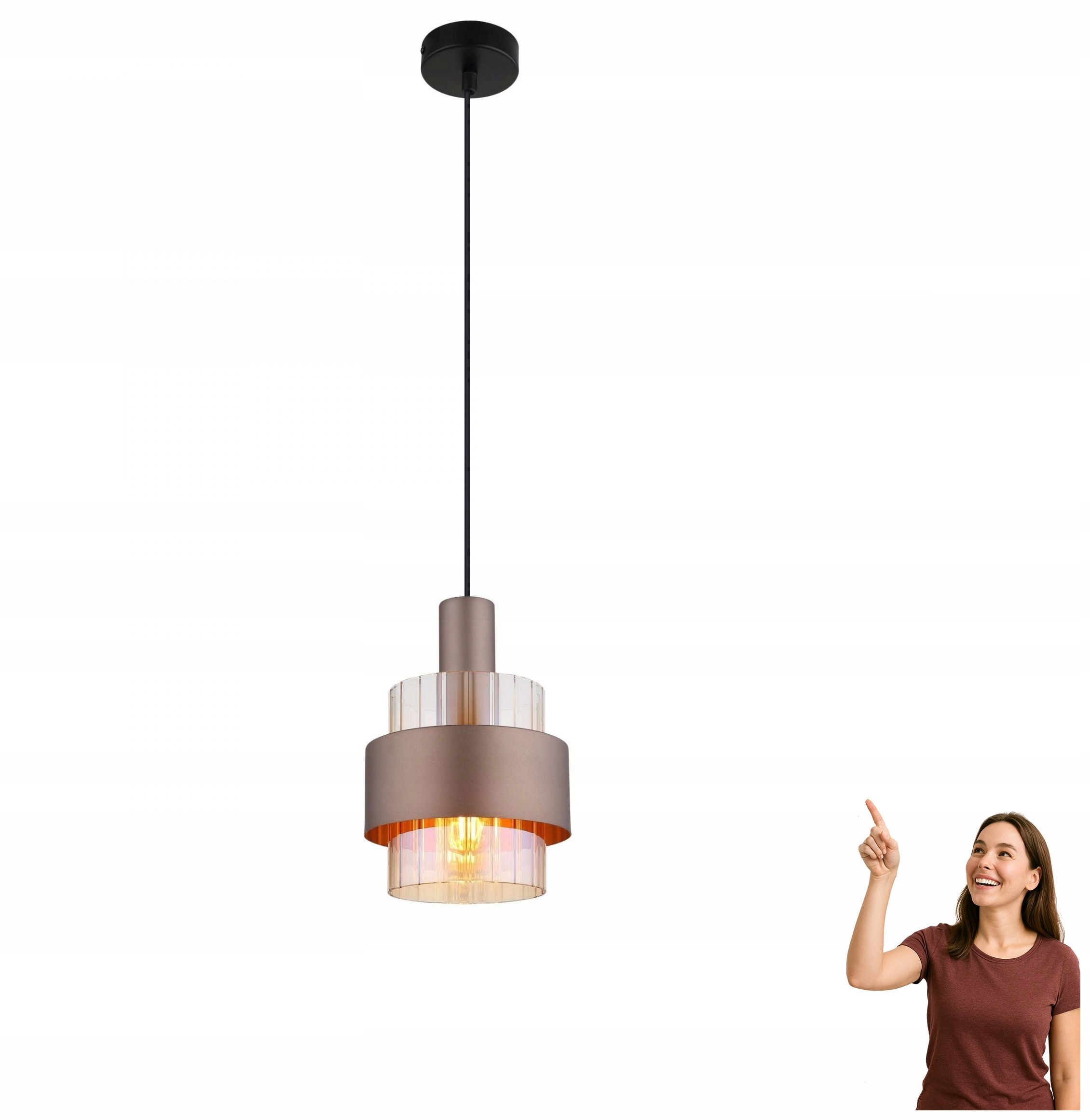 Závesná lampa Milley 15560HA Globo