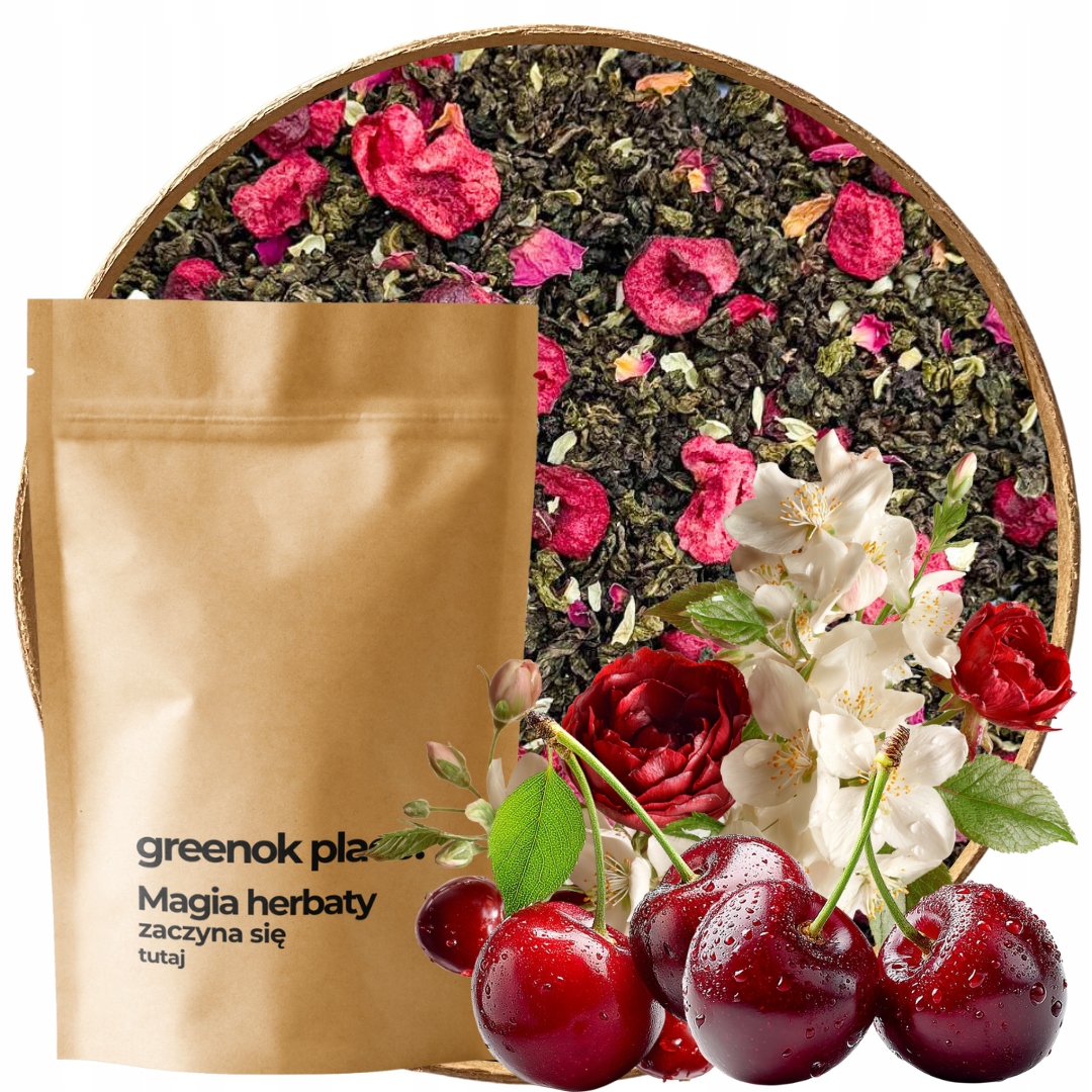Cherry Corner Oolong Čaj 1000g sypané lístky višeň -jasmínový oolong