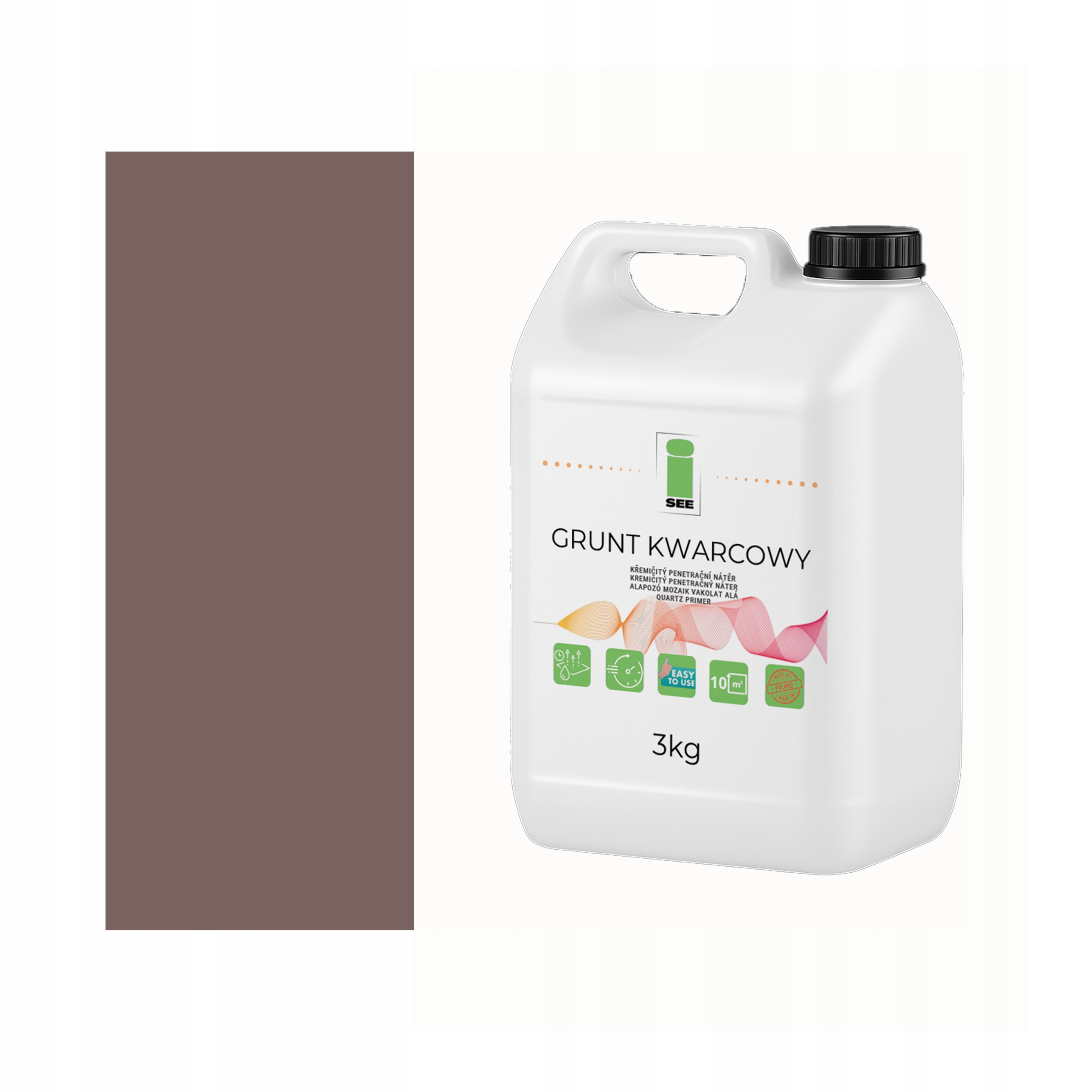 Grunt Pod Tynk Mozaikowy M71 Brązowy Ciemny 3KG