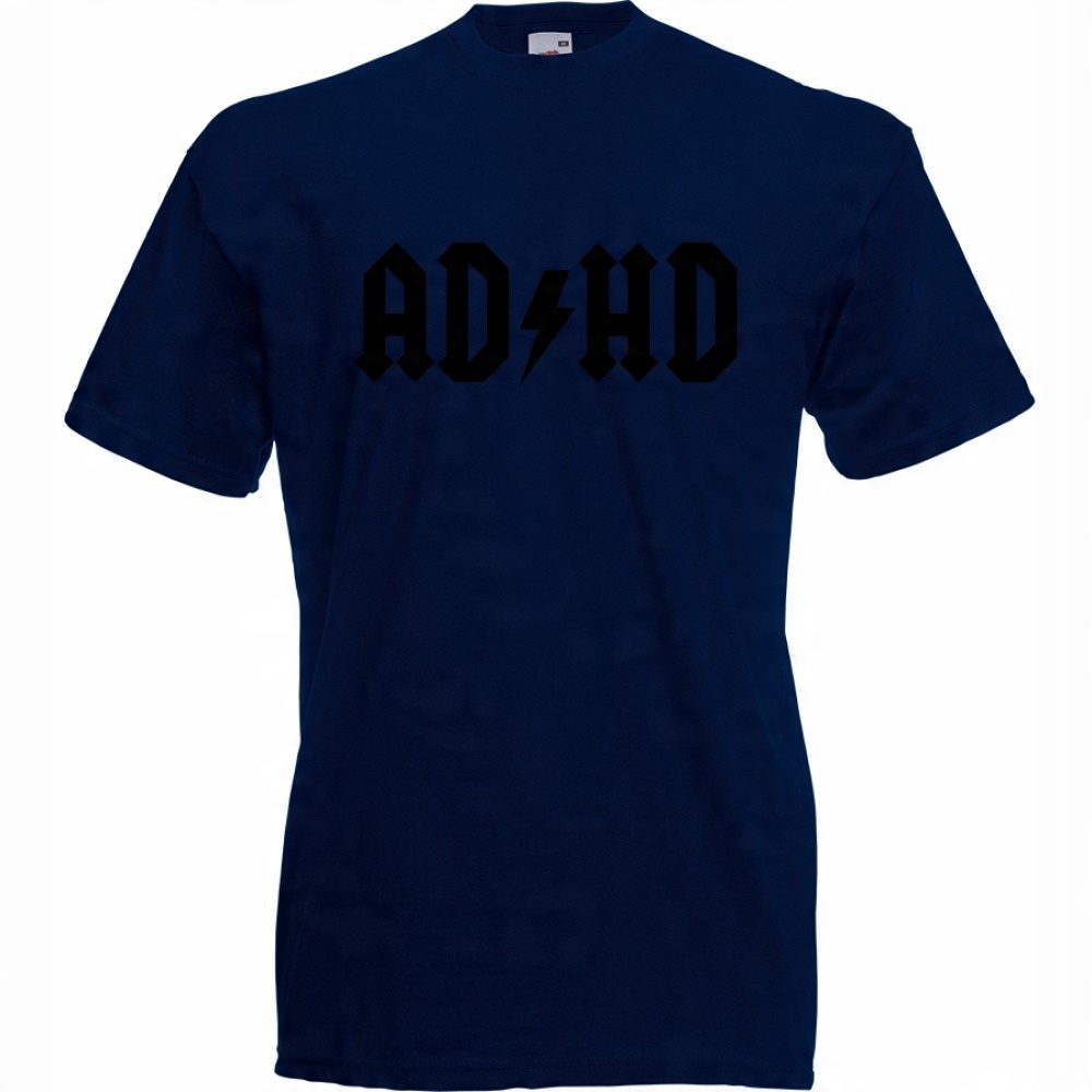

Koszulka z nadrukiem zabawna Adhd na prezent XXL