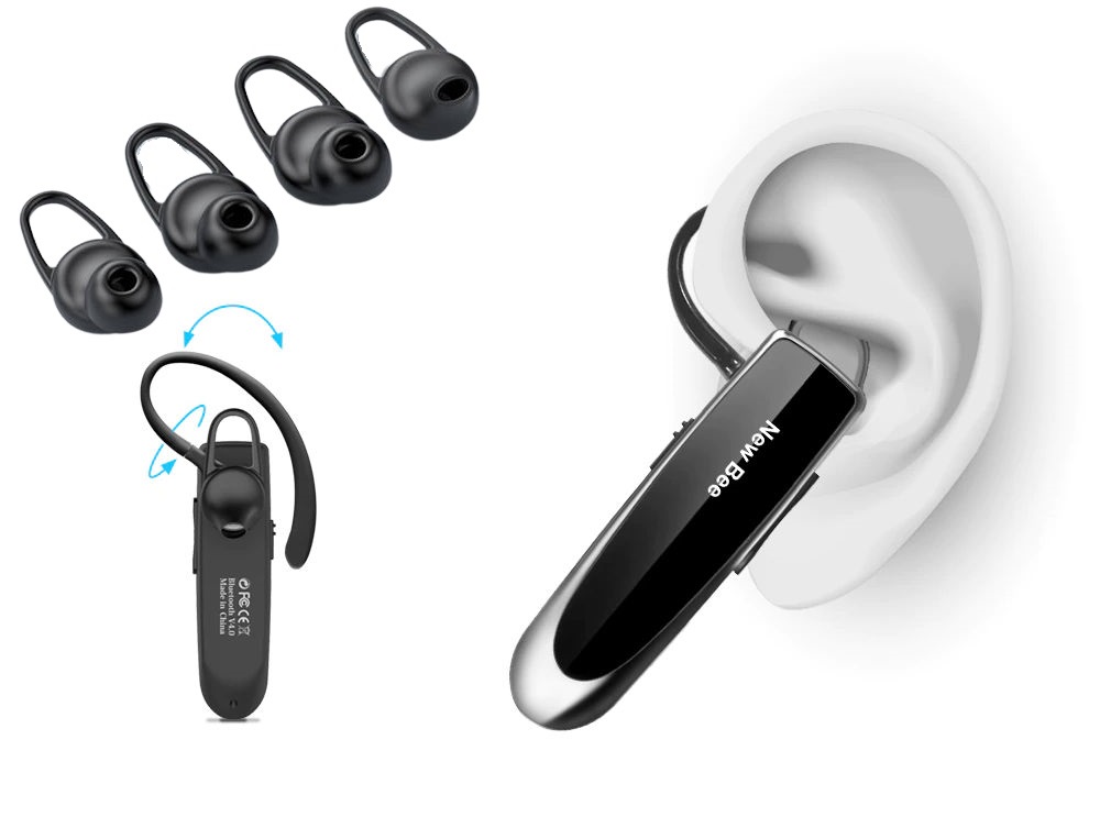 NEW BEE BEZPRZEWODOWA LEKKA SŁUCHAWKA DO UCHA 24h ROZMÓW 30dni CZUWANIA Wersja Bluetooth Bluetooth 5.0