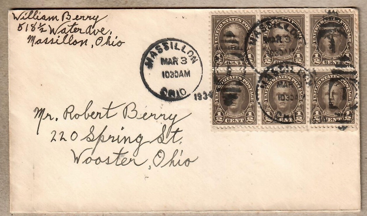 USA, 1934 r . koperta