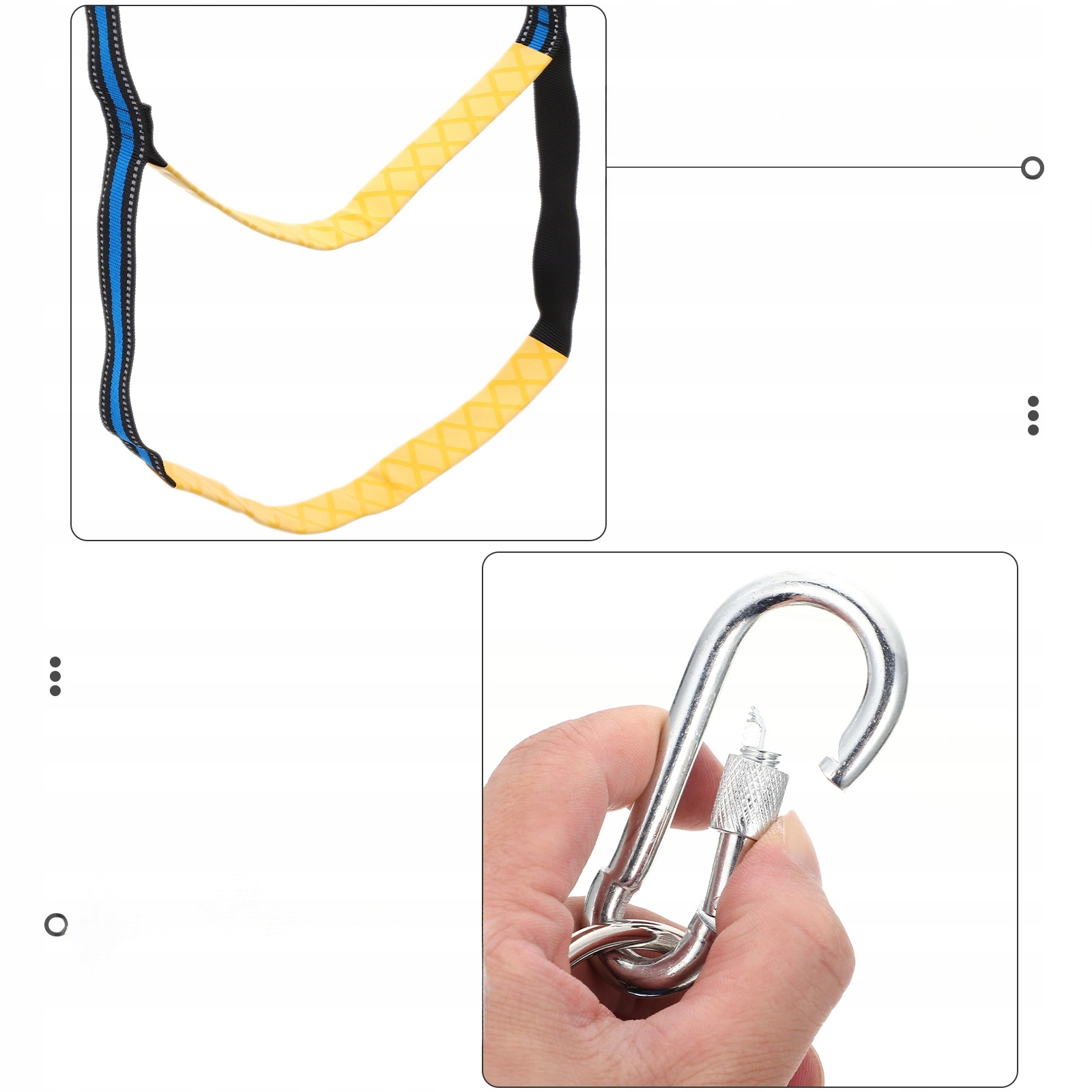 ZAWIESZENIE DRABINKI KAYAKOWEJ DO ŁODZI Model 43384290