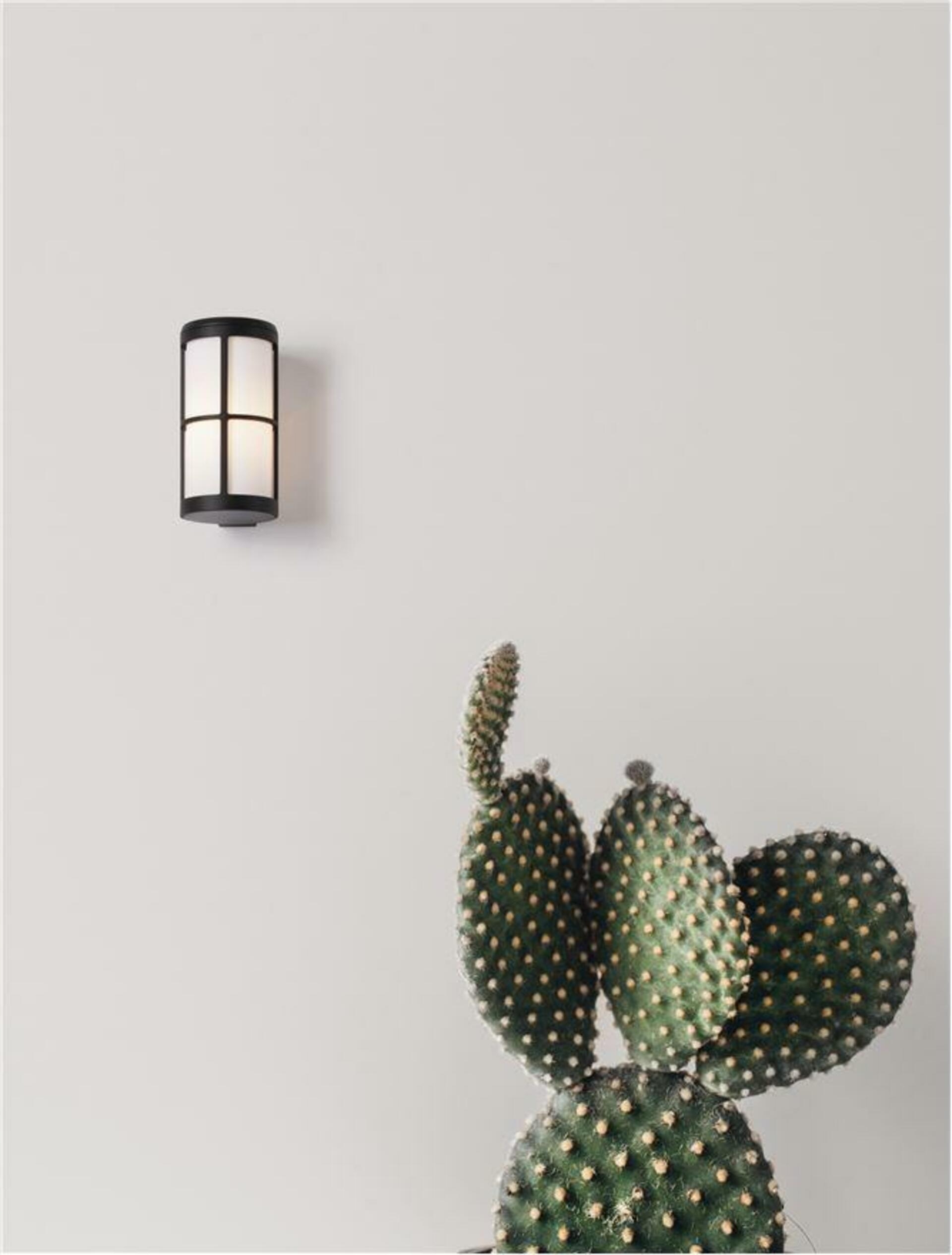 Nova Luce vonkajšie nástenné svietidlo Stone čierny hliník a akryl E27 1x12W 2