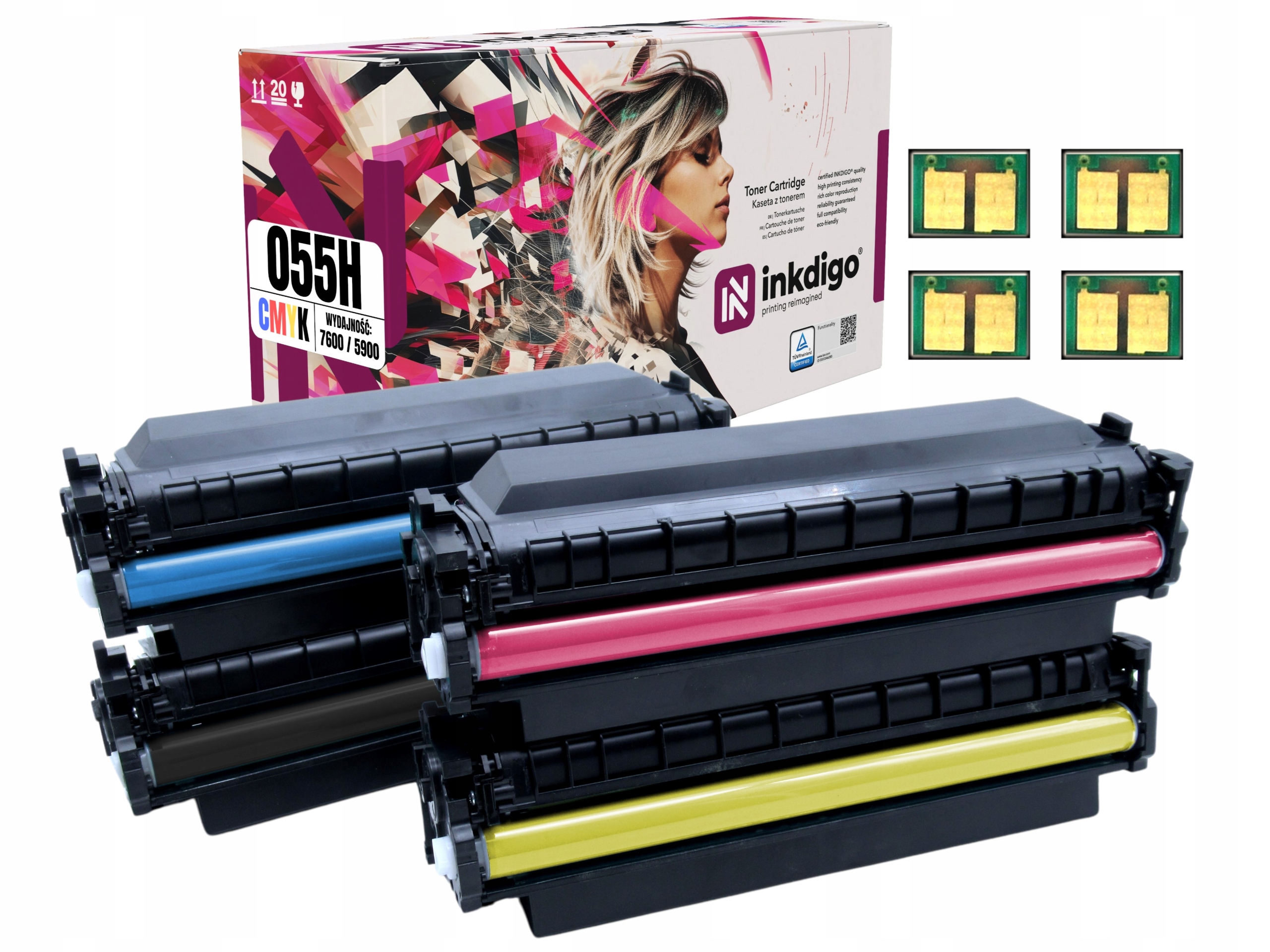 4 Tonery s Čipem pro tiskárny Canon Mf 741 742 744