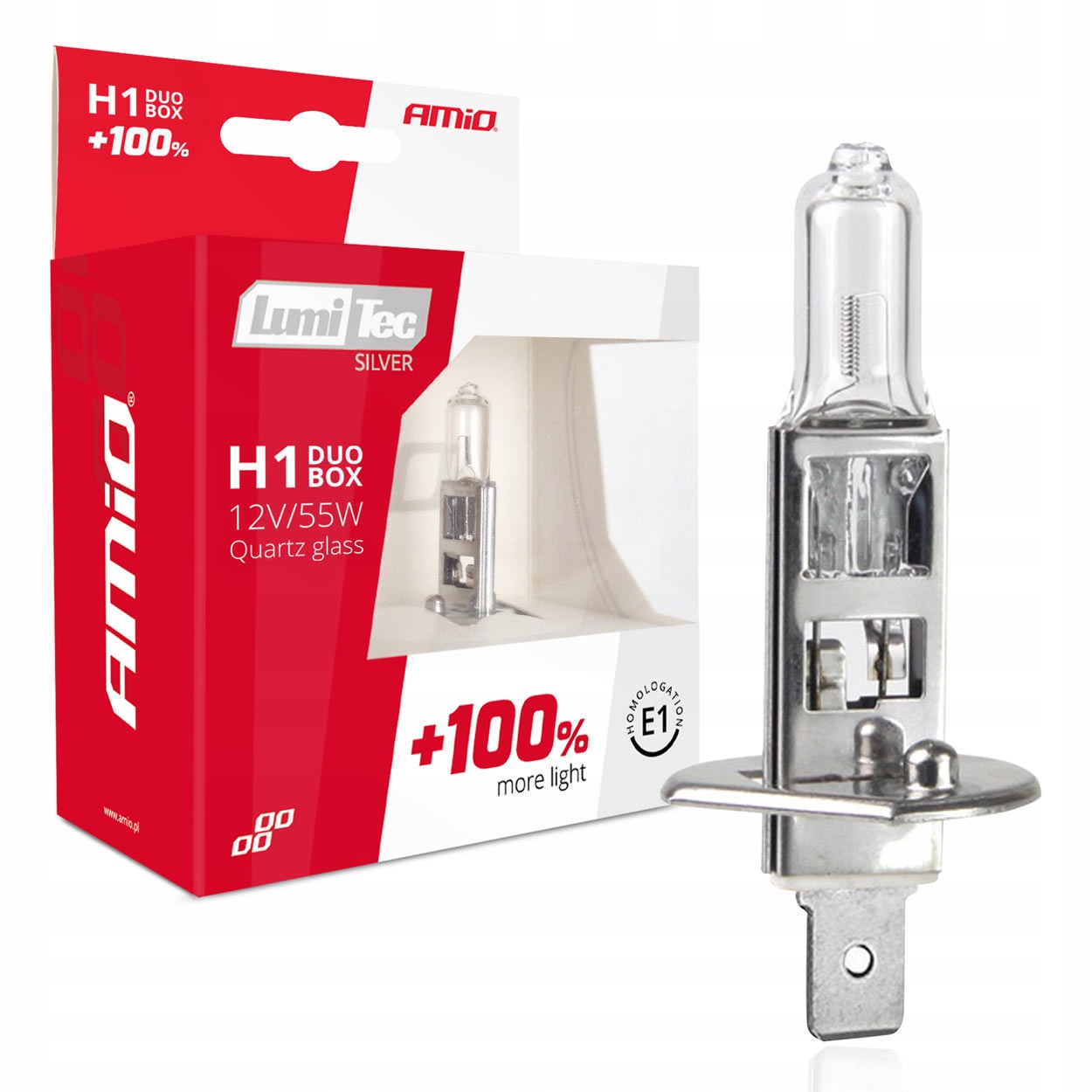 

Zestaw żarówek hal H1 12V 55W LumiTec Silver