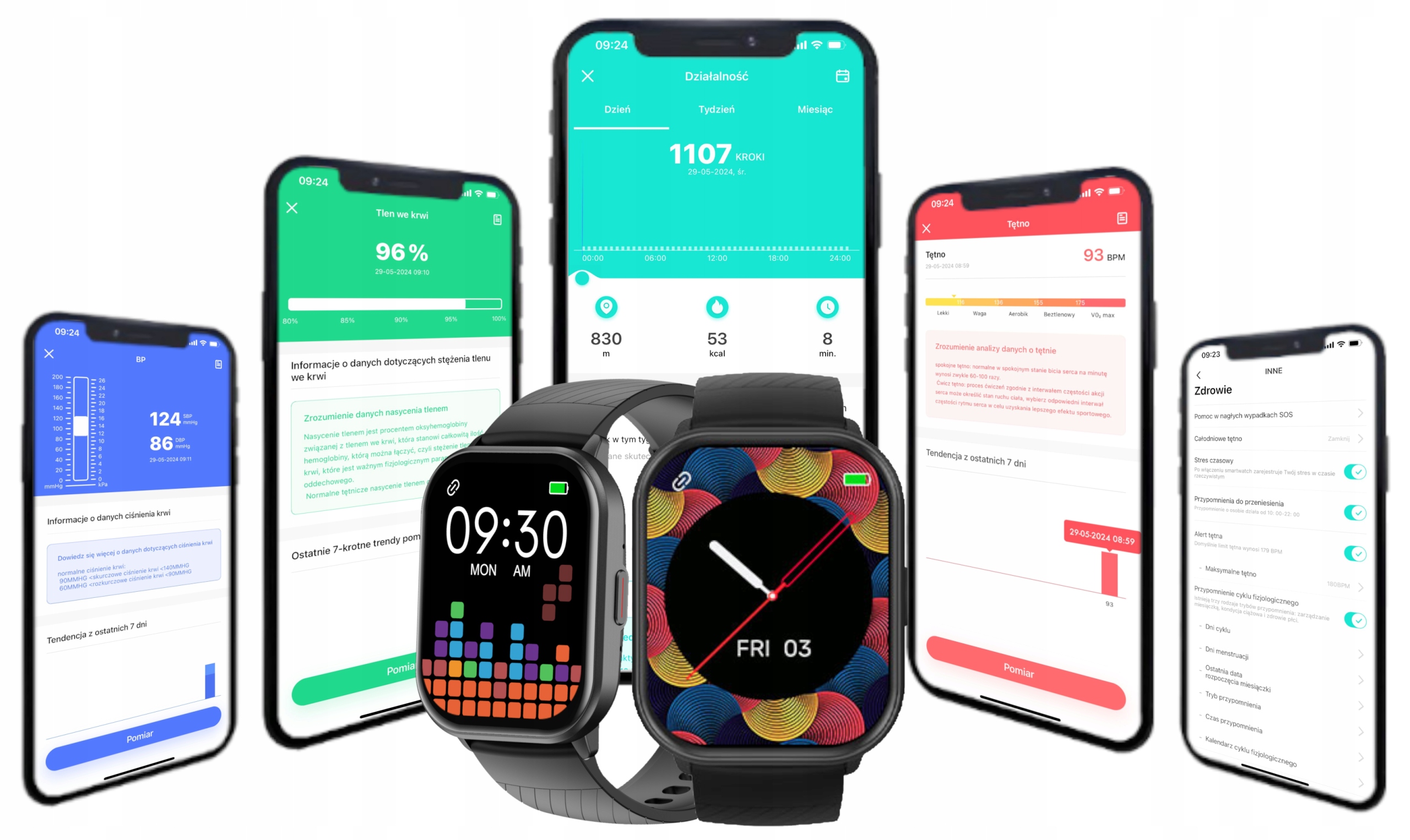 SMARTWATCH damski męski WENOM SPORT wodoszczelny Krokomierz PULSOMETR WATCH Marka Wenom