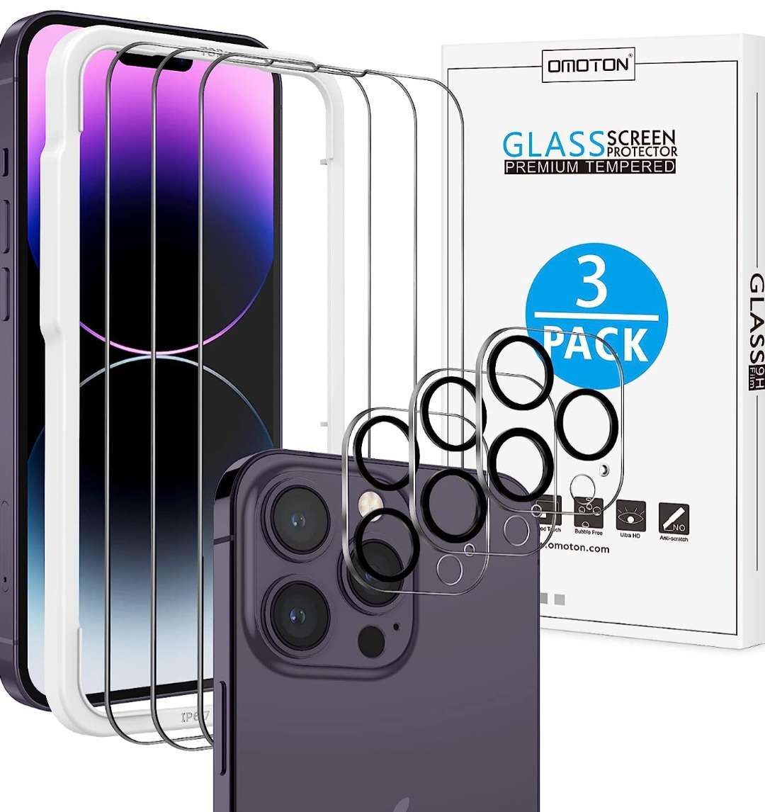

Zestaw 3x Szkło 3x Aparat Omoton Iphone 14 Pro