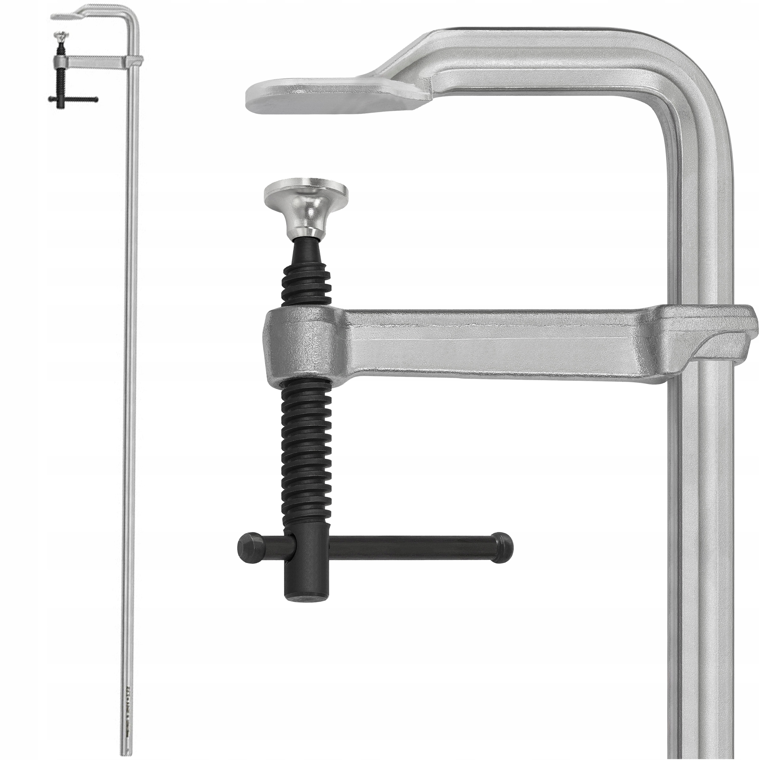 Ścisk Ślusarski 300x120 Kuty F Stalowy Stolarski Spawalniczy Zacisk