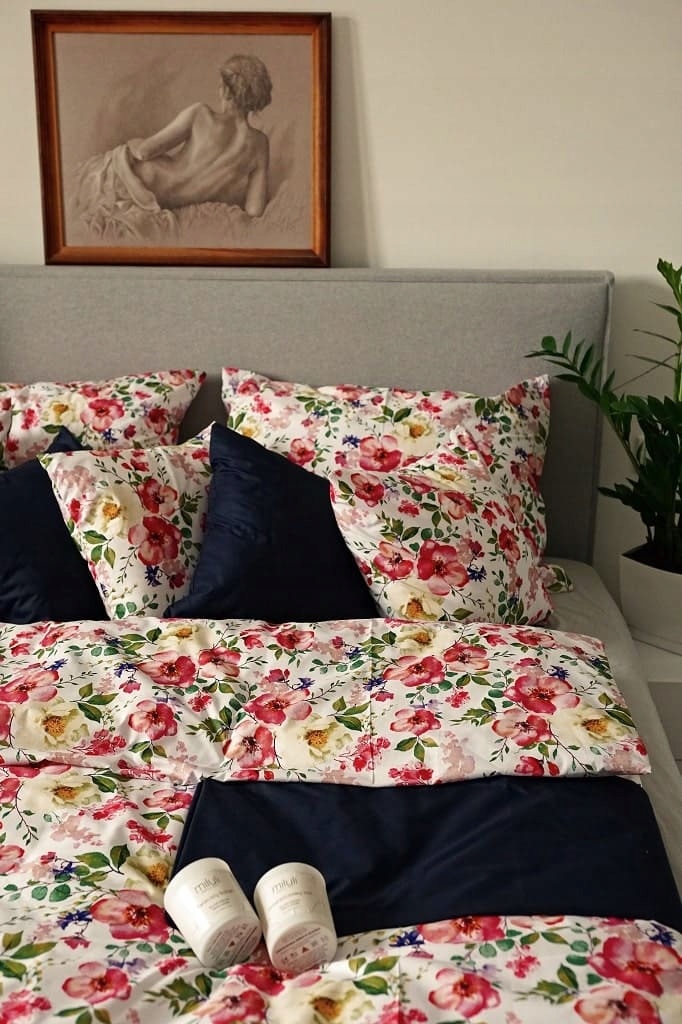 Poszewki na poduszki KWIATY JABŁONI - 2x 40x40 cm Szerokość produktu 40 cm