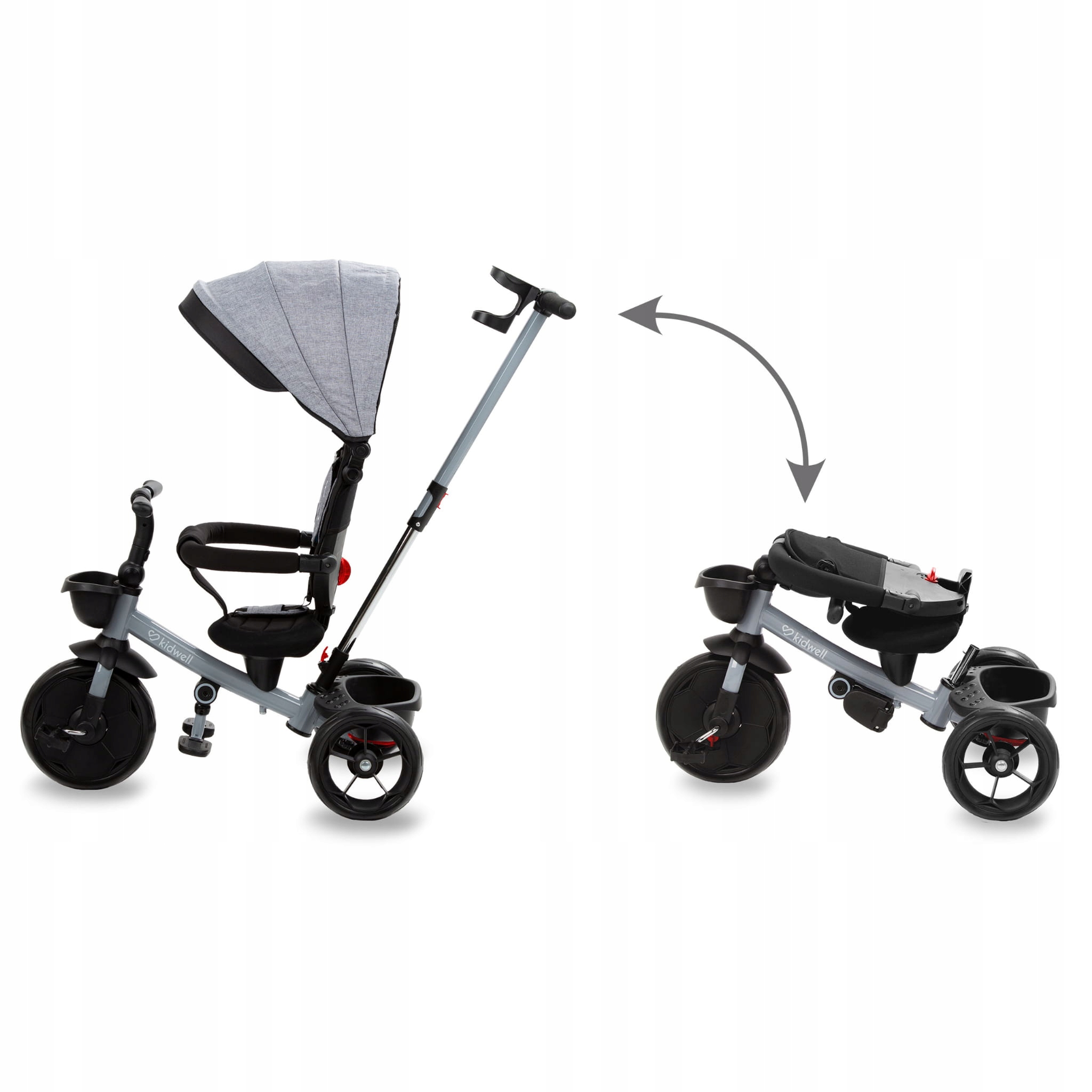 Rowerek trójkołowy AXEL Titanium Gray - Kidwell Model Axel