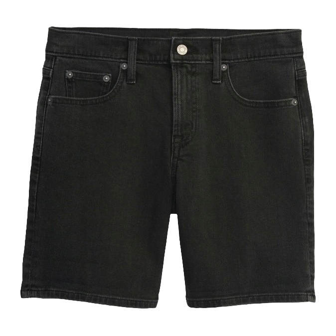 Gap Džínové kraťasy mid rise černá