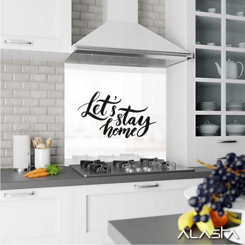 Panel szklany hartowany 60x60 Napis Let's stay Stan opakowania oryginalne