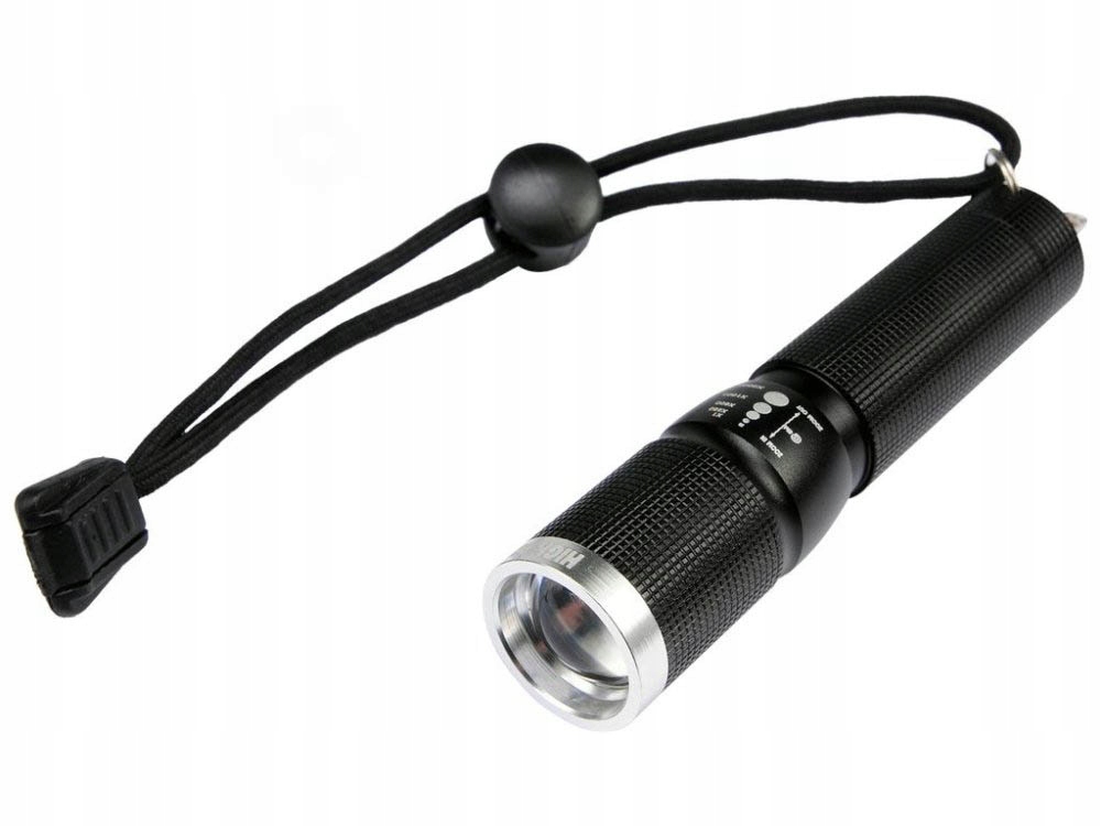 Latarka Metal.dioda Cree Czarna Yato 100 lm Led